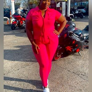 Pink Jumpsuit